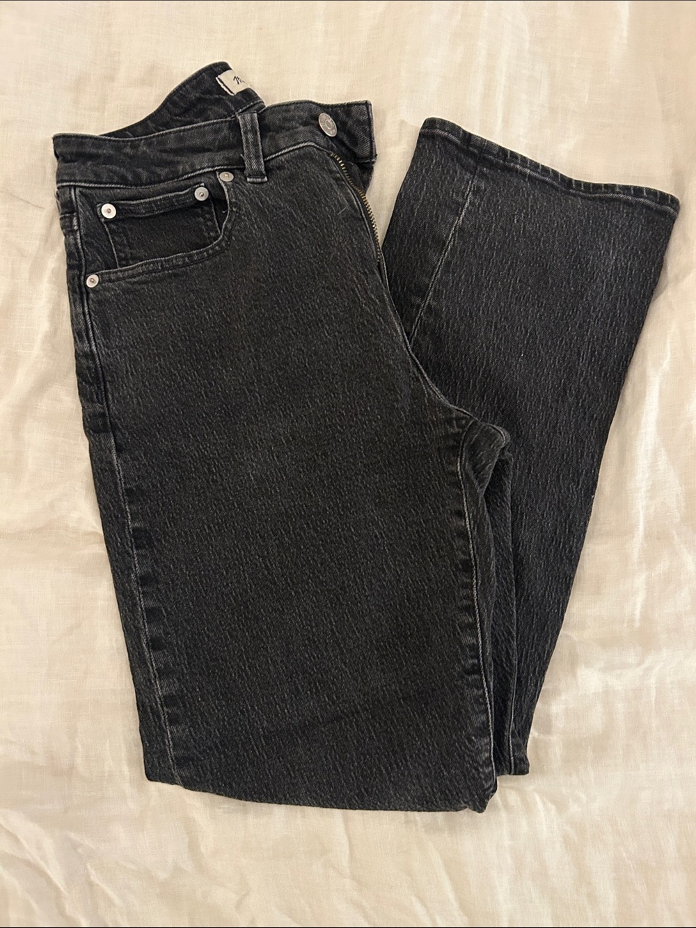 Madewell Black Curvy 90s Straight-Leg  Jeans